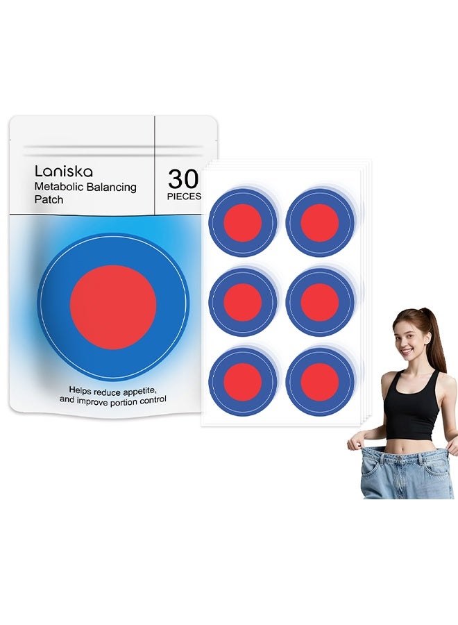 LANISKA Metabolic Balancing Patch, Natural Ingredients Patchs For Body, Works All Over The Body Around The Clock, Gentle & Effective, Weight Loss For Women, Slimming Fast Fat Burner, Belly Away Plasters, Tightening Weight Loss Patch, 30 Counts (Pack Of 1) - Image 1
